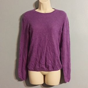 Mc Duff women's purple cashmere soft sweater size small